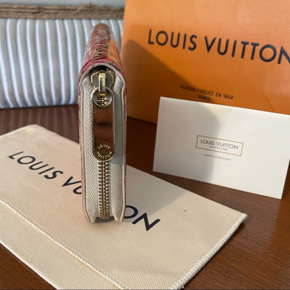 Louis Vuitton Stephen Sprouse Blanc Corail Vernis Leopard Zippy Limited Edition - Picture 11 of 15